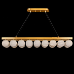 Люстра линейная прямоугольная с сферическими плафонами Phased Spheres варинант исполнения - 1 | Loft Concept в Волгограде