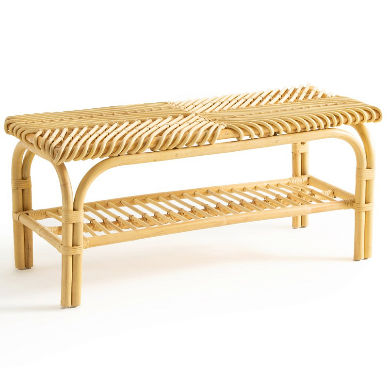 Скамья из ротанга Saveria Rattan Bench Древесина Скамья из ротанга Saveria Rattan Bench Древесина в Волгограде | Loft Concept