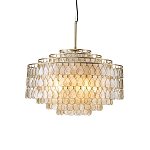 Люстра многоярусная с декором из натуральной морской ракушки Iridescent Light варинант исполнения - 1 | Loft Concept в Волгограде