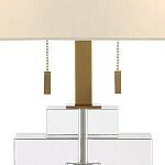 Настольная лампа прямоугольная на прозрачном основании Charm and Luxury варинант исполнения - 1 | Loft Concept в Волгограде