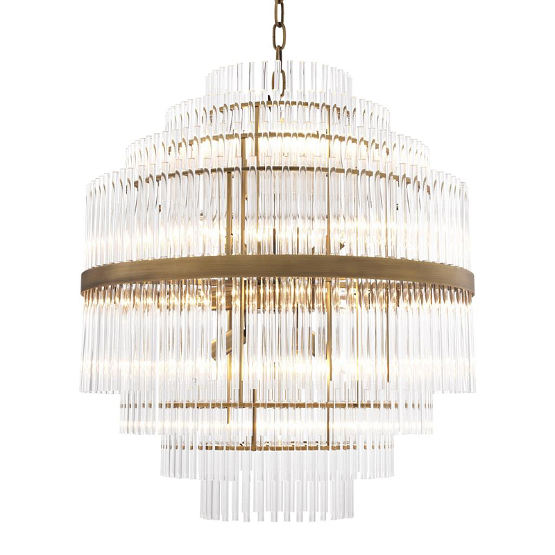 Люстра Chandelier East Латунь Античная полированная Прозрачный (Transparent) Люстра Chandelier East Латунь Античная полированная Прозрачный (Transparent) в Волгограде | Loft Concept