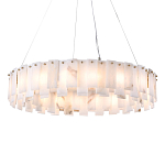 Люстра круглая декорированная натуральным камнем Stone Interior Accent варинант исполнения - 1 | Loft Concept в Волгограде