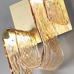 Бра волнистой формы из фактурного стекла Wave варинант исполнения - 8 | Loft Concept в Волгограде