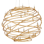 Люстра золотая в форме спирали Fancy Pattern варинант исполнения - 3 | Loft Concept в Волгограде