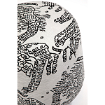 Пуф Wakonda с Круглыми ножками Черно-Белый орнамент варинант исполнения - 4 | Loft Concept в Волгограде