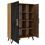 Шкаф двухдверный с 2-мя отделами с полками Stone Effect варинант исполнения - 3 | Loft Concept в Волгограде