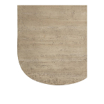 Столик кофейный кремового цвета с овальной столешницей и круглым основанием Cream Dalmen Table варинант исполнения - 4 | Loft Concept в Волгограде