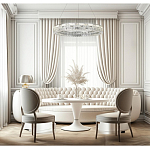 Люстра кольцевая с текстурной огранкой Reflection of Reality варинант исполнения - 5 | Loft Concept в Волгограде