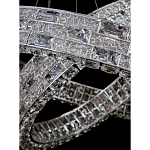 Люстра на 2 кольца с текстурной огранкой Reflection of Reality варинант исполнения - 3 | Loft Concept в Волгограде