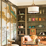 Обои ручная роспись Bamboo River Blossom Original colourway on Deep Rich Gold gilded paper with pearlescent antiquing варинант исполнения - 3 | Loft Concept в Волгограде