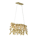 Люстра золотая с декором в виде веток эвкалипта Eucalyptus Branches варинант исполнения - 2 | Loft Concept в Волгограде