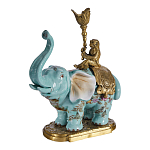 Подсвечник в виде слона из фарфора с бронзовыми элементами Elephant in the Garden of Eden варинант исполнения - 2 | Loft Concept в Волгограде