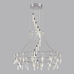 Люстра подвесная из металла с хрустальными прозрачными подвесками Quasar 81 варинант исполнения - 10 | Loft Concept в Волгограде