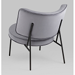 Мини-кресло District Lounge велюр серый варинант исполнения - 3 | Loft Concept в Волгограде