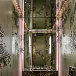 Обои ручная роспись Silk Tree Original colourway on White Metal gilded paper варинант исполнения - 1 | Loft Concept в Волгограде