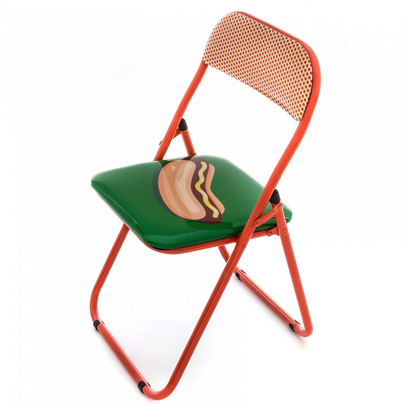 Стул Seletti Folding Chair Hot Dog Мульти Красный Стул Seletti Folding Chair Hot Dog Мульти Красный в Волгограде | Loft Concept