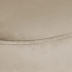 Банкетка овальная бежевый велюр на 4-х металлических ножках черного цвета SANJAY варинант исполнения - 5 | Loft Concept в Волгограде