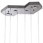 Люстра c 6-ю стеклянными плафонами хром Sparkling Bubbles Tube Chrome Hanging Lamp варинант исполнения - 3 | Loft Concept в Волгограде