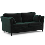 Диван с обивкой из велюра зеленый Gibbs Dark Green Sofa варинант исполнения - 2 | Loft Concept в Волгограде