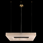 Люстра с квадратным каменным плафоном Calcite Square Light варинант исполнения - 2 | Loft Concept в Волгограде