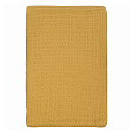 Плед из шерсти цвета охры с бахарамой Waffle Comfort варинант исполнения - 1 | Loft Concept в Волгограде