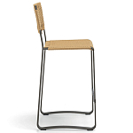 Дизайнерский стул с каркасом из металла с плетеными сиденьем и спинкой GREEN POINT Chair варинант исполнения - 14 | Loft Concept в Волгограде