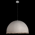 Подвесной светильник в форме купола белого цвета с ажурной бахромой Tactile Line варинант исполнения - 3 | Loft Concept в Волгограде