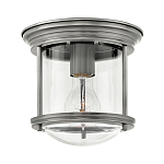 Потолочный светильник для ванных комнат с цилиндрическим стеклянным плафоном и одной лампой Hinkley варинант исполнения - 1 | Loft Concept в Волгограде