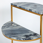 Кофейный столик с подстольем из металла Halves варинант исполнения - 4 | Loft Concept в Волгограде