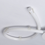 Люстра белого цвета с тремя изогнутыми светодиоидными плафонами Luke Lampco Tracer Lamp варинант исполнения - 8 | Loft Concept в Волгограде