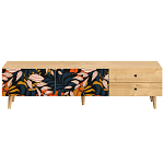 Длинная ТВ-тумба с принтом на ящиках Elise TV Stand варинант исполнения - 10 | Loft Concept в Волгограде