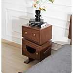 Тумбочка прикроватная с ящиком и дверцей Робот Robot Desk варинант исполнения - 4 | Loft Concept в Волгограде