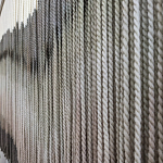 Пейзаж из нитей Макраме Wall decor Black and White Landscape варинант исполнения - 3 | Loft Concept в Волгограде