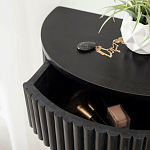 Прикроватный подвесной столик с ящиком черный Bedside Hanging Table варинант исполнения - 3 | Loft Concept в Волгограде