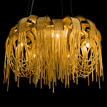 Люстра подвесная круглая с изогнутыми металлическими дугами и ниспадающими цепочками 65 см Atlantis Chain варинант исполнения - 8 | Loft Concept в Волгограде