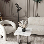 Кресло дизайнерское для лаунж зоны жемчужного цвета Pearl Lounge варинант исполнения - 2 | Loft Concept в Волгограде