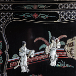 Шкаф черный в китайском стиле  Chinese Cabinet Black варинант исполнения - 3 | Loft Concept в Волгограде