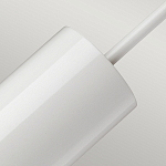 Подвесной светильник белого цвета с вытянутым цилиндрическим плафоном с косым срезом Elstead Lighting варинант исполнения - 4 | Loft Concept в Волгограде