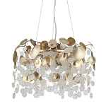 Люстра с декоративными подвесками из прозрачного стекла в форме монеток FAIRYTREE Light варинант исполнения - 1 | Loft Concept в Волгограде