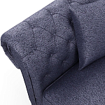 Мебельная ткань Шенилл синий цвет 138 см T4-33 варинант исполнения - 7 | Loft Concept в Волгограде