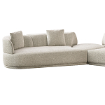 Угловой диван Calypso с поворотным механизмом и пуфом   варинант исполнения - 2 | Loft Concept в Волгограде