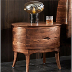 Прикроватный столик из дерева с 2-мя ящиками Moon Walnut Furniture варинант исполнения - 1 | Loft Concept в Волгограде