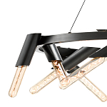 Люстра круглая с трубчатыми лампочками Vanguard Circle варинант исполнения - 2 | Loft Concept в Волгограде