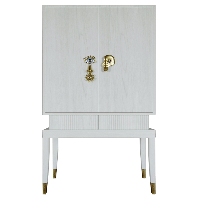 Кабинетный шкаф Elsa Dreams White с 2-мя ящиками Белый в Волгограде | Loft Concept 