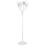 Торшер белый с плафонами в виде лепестков Delicate Flower варинант исполнения - 1 | Loft Concept в Волгограде