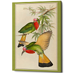 Постер на холсте с изображением птиц Blooming Birds Poster варинант исполнения - 3 | Loft Concept в Волгограде