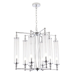 Люстра с 8-ю прозрачными цилиндрическими плафонами Jeanette варинант исполнения - 3 | Loft Concept в Волгограде