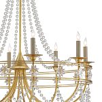 Люстра с декором из прозрачных бусин Glowing Crystals варинант исполнения - 1 | Loft Concept в Волгограде