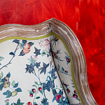 Диван из натурального бука бежевый с изображением птиц и цветов Beige Green Chinoiserie Garden Sofa варинант исполнения - 10 | Loft Concept в Волгограде