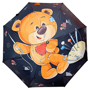 Зонт раскладной CHANEL дизайн 019 Черный цвет